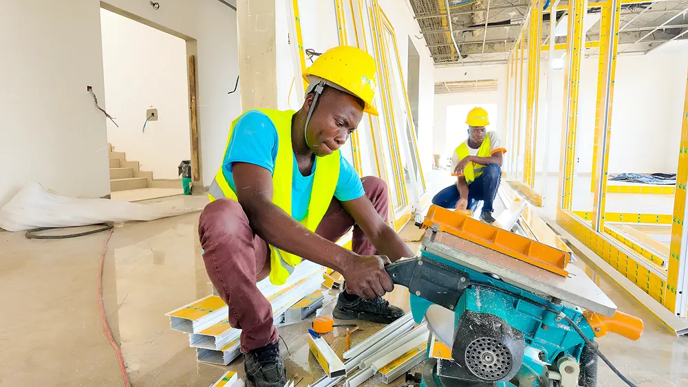Chantier en construction ALUTRACO